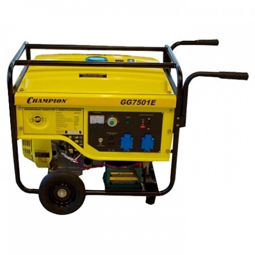 Генератор бензиновый CHAMPION GG7501E — купить в интернет-магазине amurinstrument.ru с доставкой по Москве | Каталог с характеристиками и ценами генератор бензиновый champion gg7501e, купить metabo, купить husqvarna, купить bosch, купить makita, купить hitachi, купить hikoki, купить oregon, купить stihl