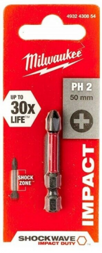 Насадка Milwaukee SHOCKWAVE PH2 50мм (1шт) — купить в интернет-магазине amurinstrument.ru с доставкой по Москве | Каталог с характеристиками и ценами насадка milwaukee shockwave ph2 50мм (1шт), купить metabo, купить husqvarna, купить bosch, купить makita, купить hitachi, купить hikoki, купить oregon, купить stihl