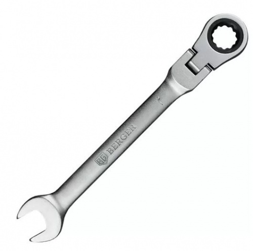 ключ комбинированный  трещоточный  с шарниром 27 мм berger bg1256, купить metabo, купить husqvarna, купить bosch, купить makita, купить hitachi, купить hikoki, купить oregon, купить stihl
